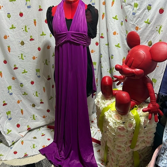 Bebe open back purple jumpsuit - Picture 5 of 6